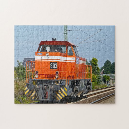 Diesel locomotief Maine. Legpuzzel (Horizontaal)