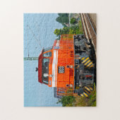 Diesel locomotief Maine. Legpuzzel (Verticaal)