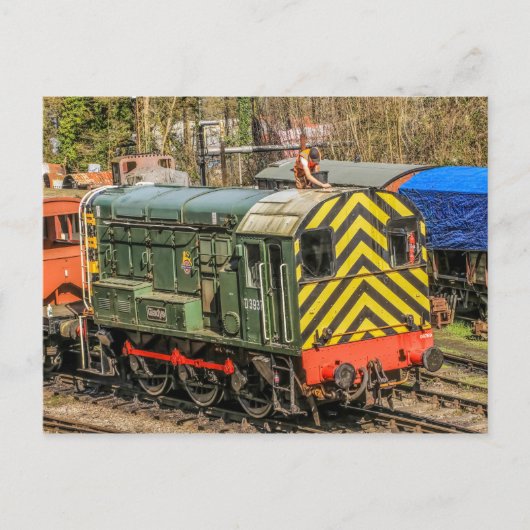Diesel Locomotive Briefkaart (Voorkant)