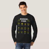 Diesel Mechanic Car Fixing Warning Sigings Auto Re T-shirt (Voorkant volledig)