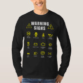Diesel Mechanic Car Fixing Warning Sigings Auto Re T-shirt (Voorkant)