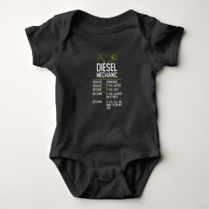 Diesel Mechanic Craftsman Gift Cadeau Idee Romper