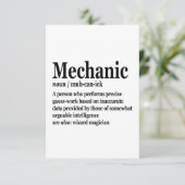 Diesel Mechanic Definition Funny Repairman Vader Bedankkaart (Staand voorkant)