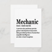 Diesel Mechanic Definition Funny Repairman Vader Bedankkaart (Voorkant / Achterkant)