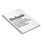 Diesel Mechanic Definition Funny Repairman Vader Notitieboek (Rechterzijde)