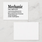 Diesel Mechanic Definition Funny Repairman Vader Notitiekaartje (Voorkant / Achterkant)