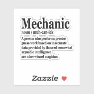 Diesel Mechanic Definition Funny Repairman Vader Sticker