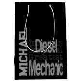 Diesel Mechanic Extraordinaire CUSTOM Medium Cadeauzakje (Voorkant)