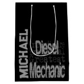 Diesel Mechanic Extraordinaire CUSTOM Medium Cadeauzakje (Achterkant)