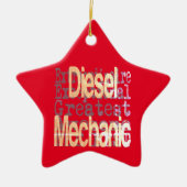 Diesel Mechanic Extraordinaire Keramisch Ornament (Voorkant)