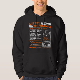Diesel Mechanic Funny Auto Truck Vliegtuig Hoodie