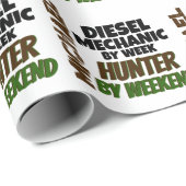 Diesel Mechanic Loves Hunting Cadeaupapier (Rol Hoek)