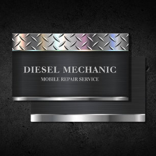 Diesel Mechanic Maintenance Metal Repair Service Visitekaartje