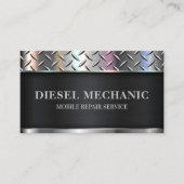 Diesel Mechanic Maintenance Metal Repair Service Visitekaartje (Voorkant)