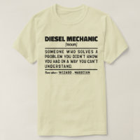 Diesel Mechanic Noun Professioneel Werknemer Funny