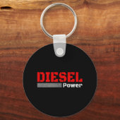 DIESEL MECHANISCH DIESEL TRUCKER Dieselvermogen Sleutelhanger (Voorkant)