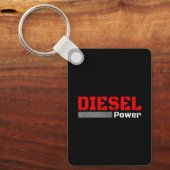 DIESEL MECHANISCH DIESEL TRUCKER Dieselvermogen Sleutelhanger (Voorkant)