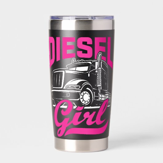 Diesel Meisje Geïsoleerde Drinkbeker (Voorkant)