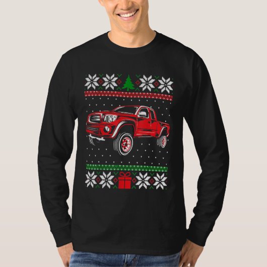 Diesel Motor Truck Ugly Christmas Turbo Diesel Ro T-shirt (Voorkant)