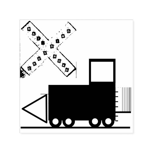 Diesel op rangeerterrein zelfinktende stempel (Design)