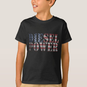 Diesel Power American Flag - Truck Mechanic Gift T-shirt