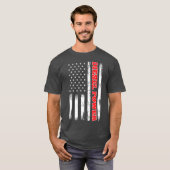 Diesel Power American Flag Turbo Truck T-shirt (Voorkant volledig)