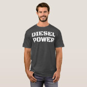Diesel Power Big Text Turbo Diesels Trucks Roll T-shirt (Voorkant volledig)