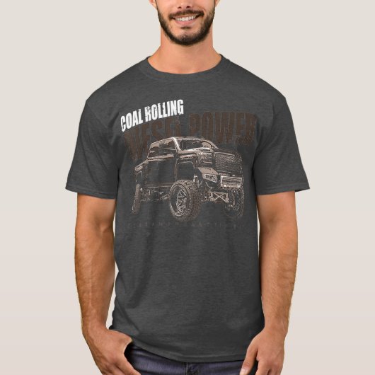 Diesel Power Coal Rolling Diesel Truck T-shirt (Voorkant)