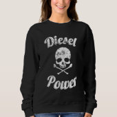 Diesel Power Skull Diesel Power Roll Coal Turbo Trui (Voorkant)