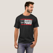 Diesel Power Turbo Truck Mechanic T-shirt (Voorkant volledig)