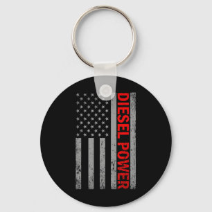 Diesel Power Usa Vlag Truck Turbo Brothers Mechani Sleutelhanger