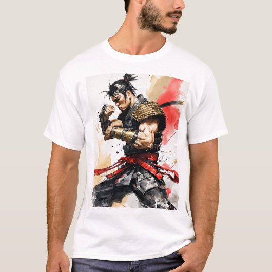 "Diesel-Punk Samurai Showdown" T-shirt (Voorkant)