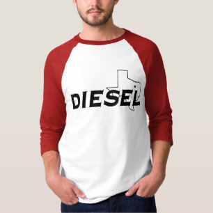 Diesel Red/Black 3/4 Sleeve T-shirt
