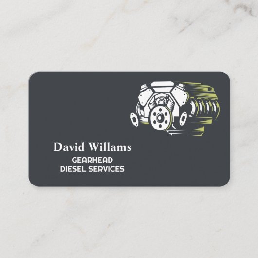 Diesel reparatie monteur visitekaartje (Voorkant)