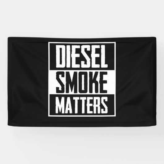 DIESEL SMOKE MATTERS Diesel Truck Roll Coal Spandoek (Horizontaal)