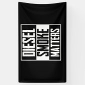 DIESEL SMOKE MATTERS Diesel Truck Roll Coal Spandoek (Verticaal)