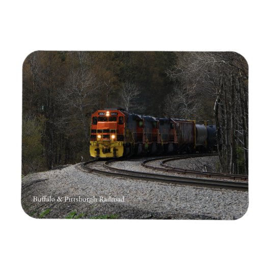 Diesel Train Engine Rounding Bend Souvenir Fridge Magneet (Horizontaal)