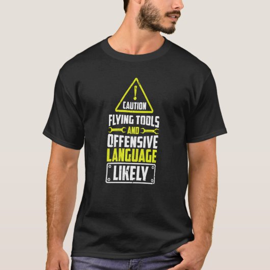 Diesel Vliegtuig Attach Flying Tools and Language T-shirt (Voorkant)