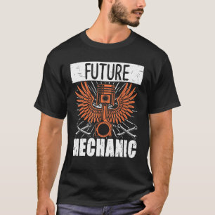 Dieselauto-technicus die het toekomstige mechanism t-shirt