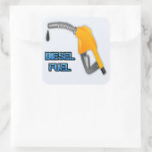 Dieselbrandstof Vierkante Sticker (Tas)