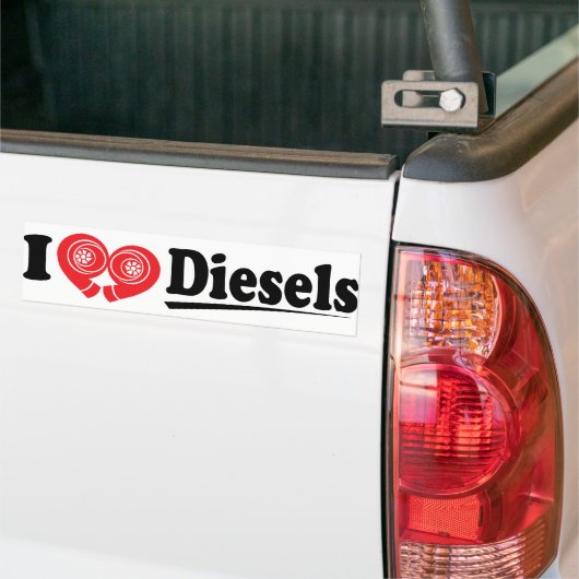 DieselHeart2 Bumpersticker (Op Truck)