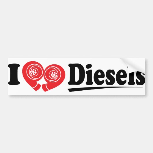 DieselHeart2 Bumpersticker (Voorkant)