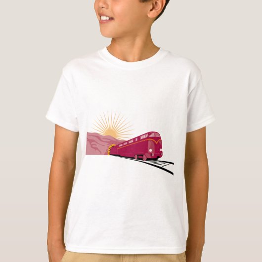 Diesellocomotief uit tunnel t-shirt (Voorkant)