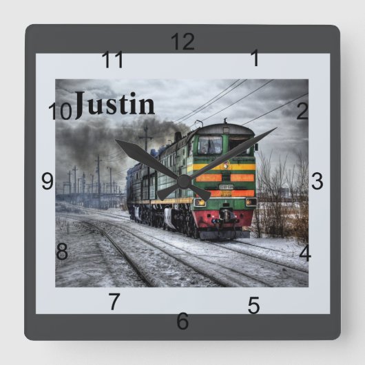 Diesellocomotief Vierkante Klok (Voorkant)