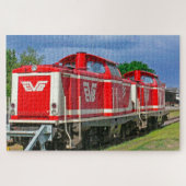 Diesellocomotieven Duitsland. Legpuzzel (Horizontaal)
