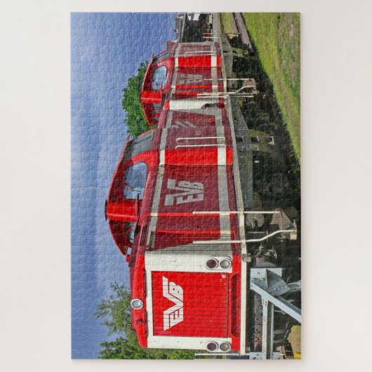 Diesellocomotieven Duitsland. Legpuzzel (Verticaal)