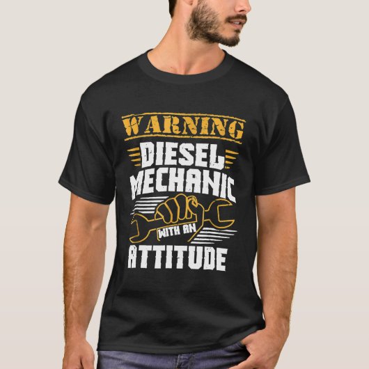 Dieselmechanisch dieselmechanisme met hoogte 1 t-shirt (Voorkant)