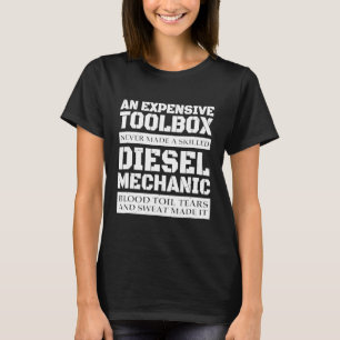 Dieselmechanisme en dure gereedschapsset t-shirt