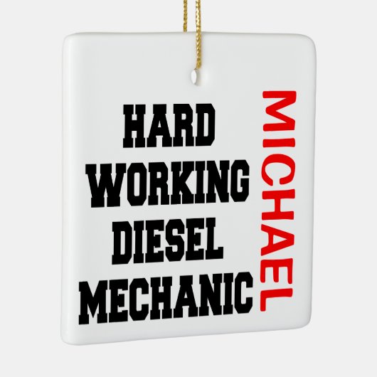 Dieselmechanisme voor hard werken keramisch ornament (Rechts)