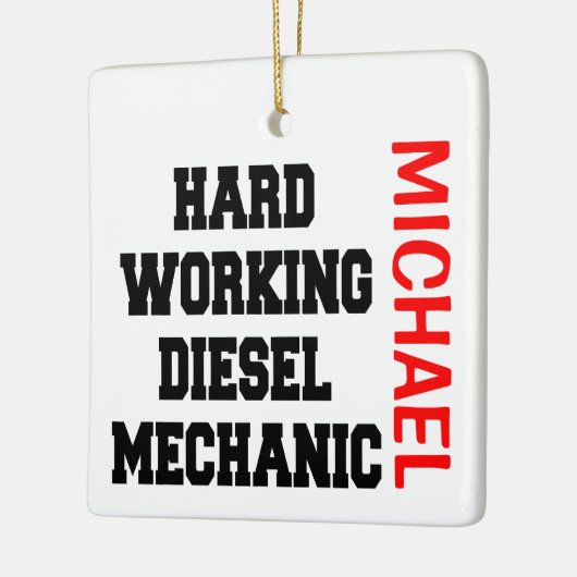 Dieselmechanisme voor hard werken keramisch ornament (Links)